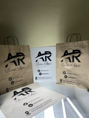 Sac Shopping Kraft Personnalisé